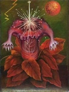 Фрида Кало - Цветок жизни, 1944 (мазонит, масло. Музей Долорес Ольмедо)