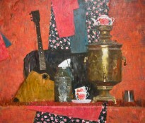 Геннадий Яндыганов — Натюрморт с балалайкой, 2014 (холст, масло)