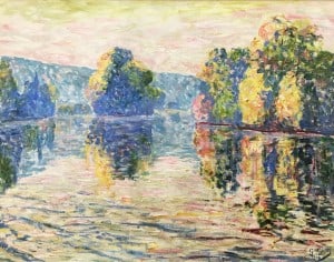 Жоржетт Агютт - Вид на Боньер, 1908 (холст, масло)