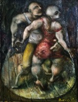 Александр Буровцов (1959-2008) - В круге света, 1977 (холст, масло)