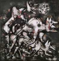 Александр Ситников - Хищники, 1997 (холст, темпера)