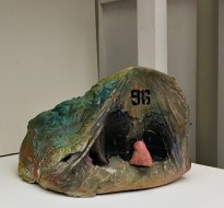 Александр Цикаришвили - Привидение 96-й год, 2017 (акрил, пластикрит)