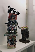 Александр Цикаришвили - Хоха и Русская Африка, 2017 (акрил, пласткрит, земля)