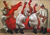 Алексей Петренко - Процедура, 1987 (холст, масло)