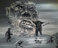 Валерий Морозов - Караси, 2003 (оргалит, масло)