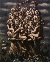 Виктор Вильнер - Остров певцов. Из серии 'Островитяне', 1999 (автолитография)