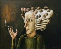 Виктор Данилов (1946 - 2010) - Дама с улитками, 2002