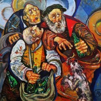 Виктор Мымрин (1939-2010) - Нищая братия, 2005 (холст, масло)