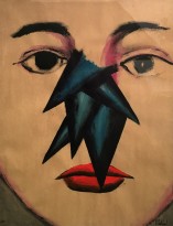 Виктор Пивоваров - Четыре работы из серии 'Носы', 2017 (бумага, тушь, акварель, белила) I