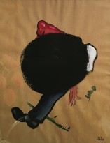 Виктор Пивоваров - Четыре работы из серии 'Носы', 2017 (бумага, тушь, акварель, белила) IV