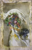 Виктория Бегальская, Александр Вилкин - Арчимбольдо, 2016 (холст, масло, масляная пастель, карандаш, уголь)