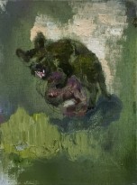 Виктория Бегальская, Александр Вилкин - Голова, 2016 (холст, масло, масляная пастель, карандаш, уголь)