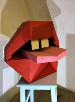 Владимир Козин - Фонтан, 2015 (фанера, брус, акрил)