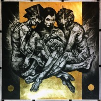 Джозеф Луфборо - Кинотеатр, 2014 (бумага, древесный уголь, поталь)