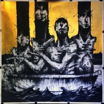 Джозеф Луфборо - Пассажиры, 2015 (бумага, древесный уголь, поталь)