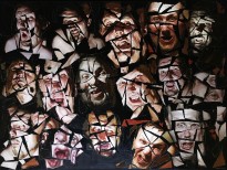 Екатерина Пестова, Игорь Пестов - Мои бесы, 2013 (порезаный холст, масло)