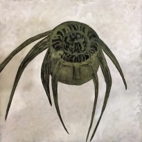 Клаудия Зуриато - Волосы Венеры, 2011 (холст, морская соль, анилин, металл)