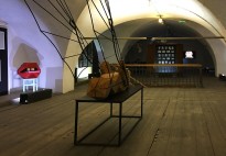 На выставке "Радикальная текучесть" в МИСП (декабрь 2018)