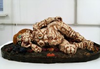 Олег Годес - Уснувшая Ева. Эскиз салатницы, 1994 (папье-маше)