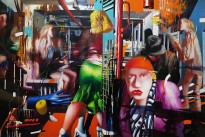 Ольга Гречина - Движение вечером. Диптих, 1989 (холст, масло, эмаль)