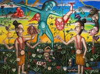 Порфирий Федорин - Так тесно, 2015 (холст, масло)