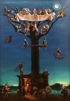 Юрий Абисалов - Легенда о заброшенной мельнице, 1989 (холст, масло)