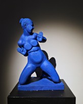 Гурген Петросян - Фигура('Модели Ива Кляйна'), 2017 (гипс, автомобильная краска)