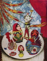 Юдзи Хирацука - Minima Michaella Matryoshkas, 2018 (интаглио, шин-колле)