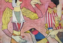 Юдзи Хирацука - Дружеский визит, 2011 (интаглио, шин-колле)