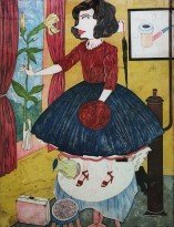 Юдзи Хирацука - Комната М., 2016 (интаглио, шин-колле)