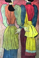 Юдзи Хирацука - Парный наряд, 2011 (интаглио, шин-колле)