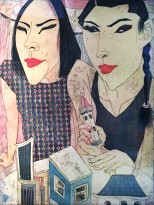 Юдзи Хирацука - Прислуга, 2004 (интаглио, шин-колле)