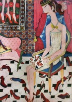 Юдзи Хирацука - Проблема выбора, 2016 (интаглио, шин-колле)