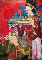 Юдзи Хирацука - Царица полей — китайская капуста, 2013 (интаглио, шин-колле)