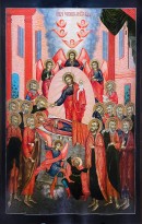 Успение прсв. Богородицы, сер. - тр. четв. XVIII в., Север (дерево, темпера).