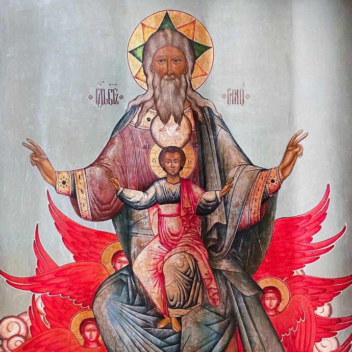 Святая Троица (Отечество), перв. четв. XVIII в., Кострома (дерево, темпера).