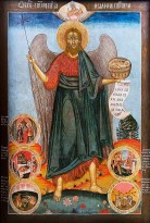 Святой Иоанн Предтеча Ангел Пустыни со сценами жития, вт. пол. XVIII в., Вологда (дерево, темпера).