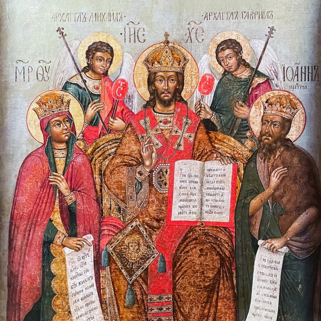 Предста Царица, перв. треть XVIII в., ЦР (дерево, темпера)