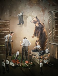 Ярмо Мякиля - Замкнутое пространство — тюрьма воображения, 2015 (холст, масло)