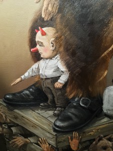 Ярмо Мякиля - Замкнутое пространство — тюрьма воображения (фрагмент), 2015 (холст, масло)