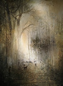 Ярмо Мякиля - Мальчик, превратившийся в оленя у Тайных Ворот II, 2013 (холст, масло)