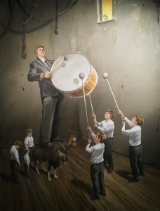 Ярмо Мякиля - Обряд посвящения, 2013 (холст, масло)