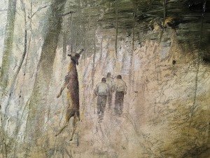 Ярмо Мякиля - Охота (фрагмент), 2010 (холст, масло)