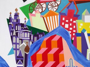 Мубарак Аль Тани - Санкт-Петербург, 2018 (акрил, холст), фрагмент