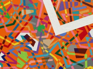 Мубарак Аль Тани - Флорида, 2018 (акрил, холст), фрагмент 