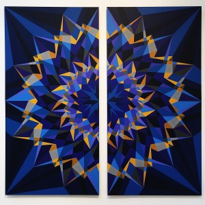 Ноор Абуаисса - Небо, полное звезд, 2014 (акрил, фибролит средней плотности)