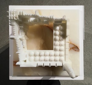 Отман Хонжи, Мариам Аль Хомэйд - Святое единство, 2018 (3D-печать из ABS-пластмассы, оникс), вид сверху 