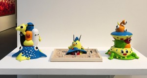 Сеск Гране - Двуногий верблюд, Большой скворечник, Краб-конус, 2017 (полилактид, акрил)