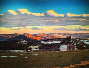 Рокуэлл Кент - Март (Весенняя лихорадка. Беркширские холмы, Массачусетс), 1908 (холст, масло), ПМ
