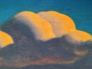 Рокуэлл Кент - Март (Весенняя лихорадка. Беркширские холмы, Массачусетс), 1908 (холст, масло), фрагмент, ПМ